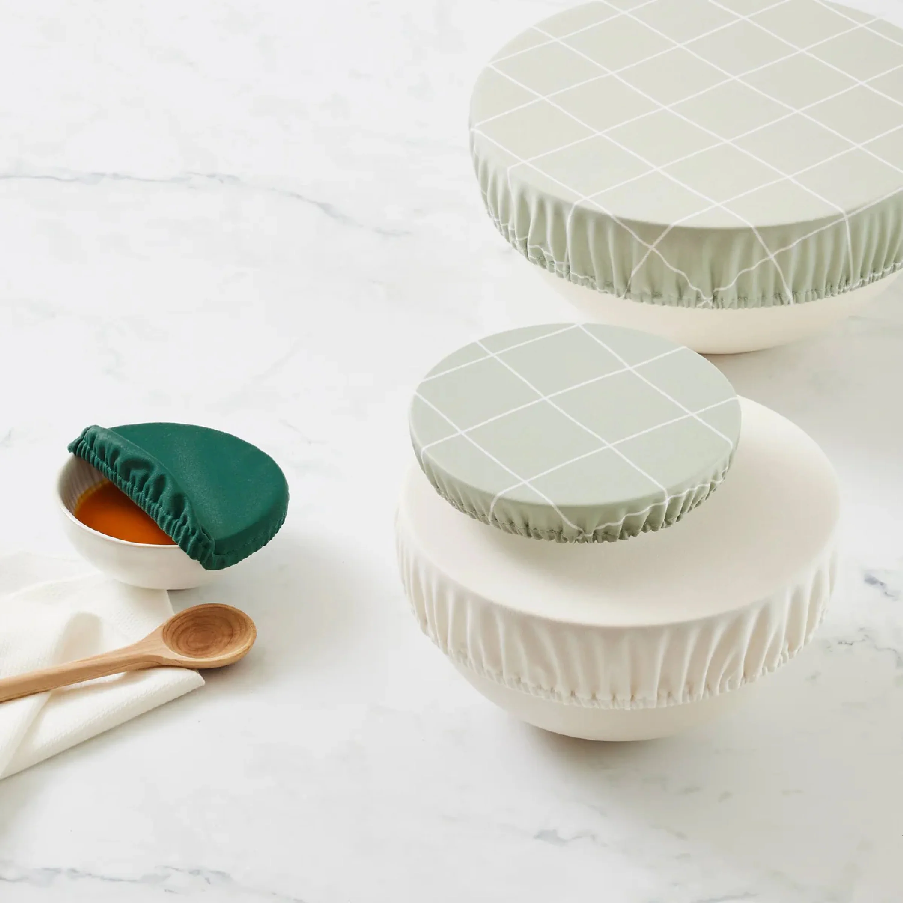 Reusable Bowl Covers - Upcycled Materials, 4-Pack - Image 10
